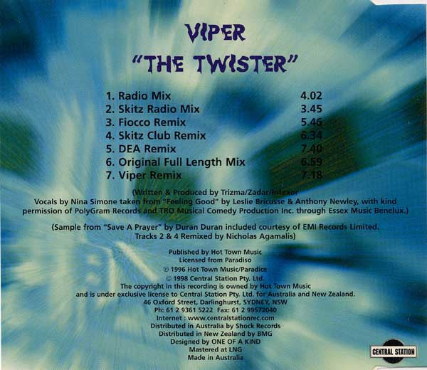 Viper : The Twister (CD, Single)