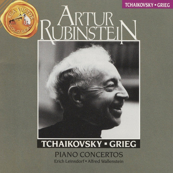 Artur Rubinstein*, Tchaikovsky* ■ Grieg*, Erich Leinsdorf ■ Alfred Wallenstein : Piano Concertos (CD, Comp, RM)