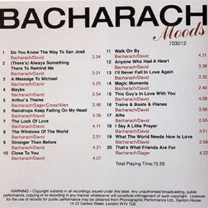 Burt Bacharach : Bacharach Moods (CD, Comp)