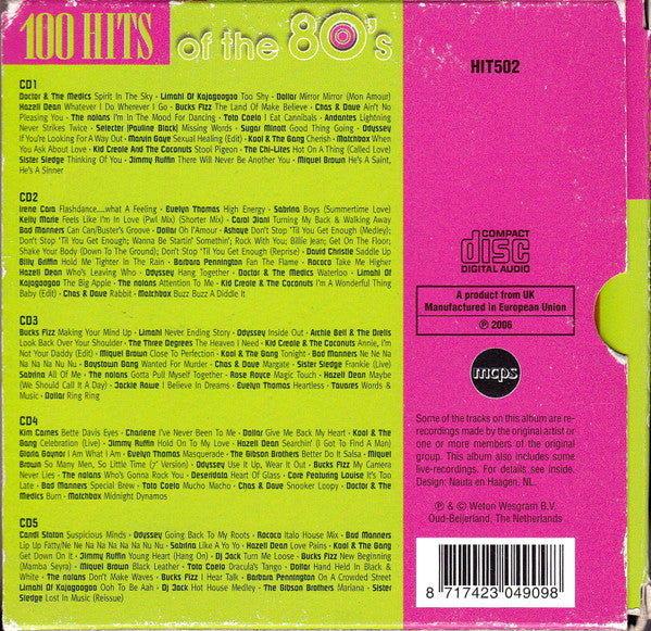 Various : 100 Hits Of The 80's (5xCD, Comp, Box)