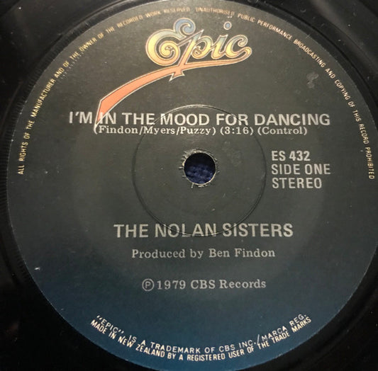 The Nolans : I'm In The Mood For Dancing (7", Single)