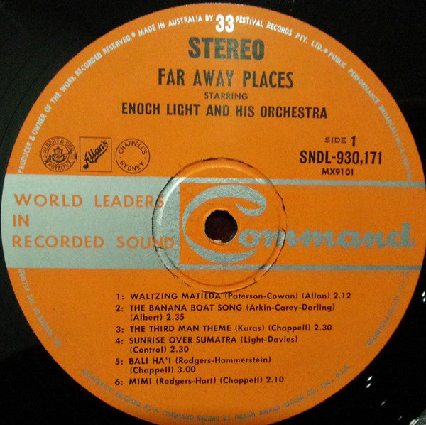 Enoch Light And His Orchestra : Far Away Places (LP, Album)