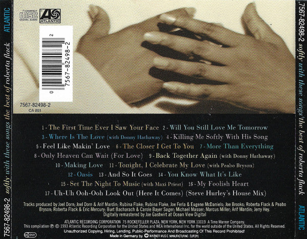 Roberta Flack : Softly With These Songs - The Best Of Roberta Flack (CD, Comp, RM)