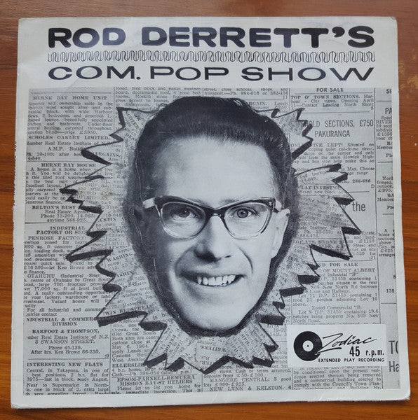 Rod Derrett : Rod Derrett's Com. Pop Show (7", EP, Mono)