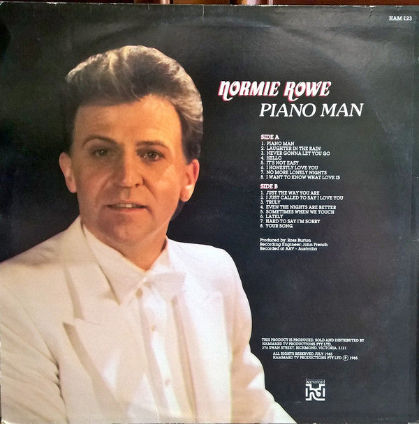 Normie Rowe : Piano Man (LP, Album)