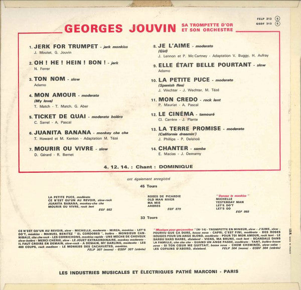 Georges Jouvin, Sa Trompette D'Or Et Son Orchestre : Vacances- Party (LP, Album)