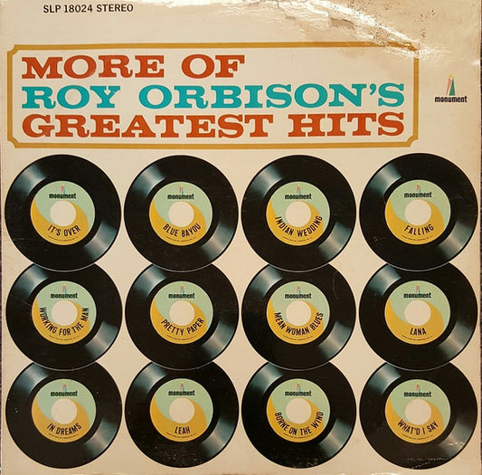 Roy Orbison : More Of Roy Orbison's Greatest Hits (LP, Comp, Ind)