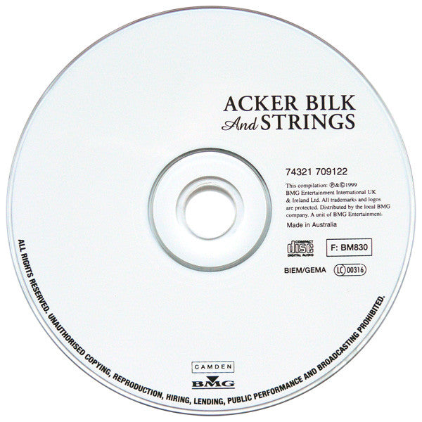 Acker Bilk And Strings : Stranger On The Shore (CD, Comp)