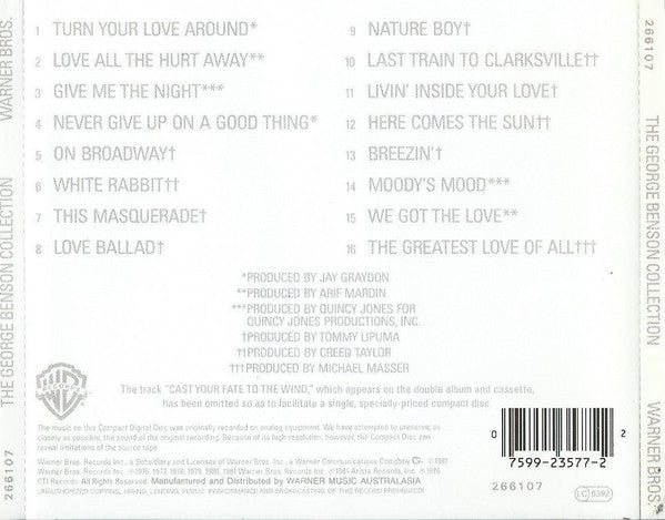 George Benson : The George Benson Collection (CD, Comp, RE)