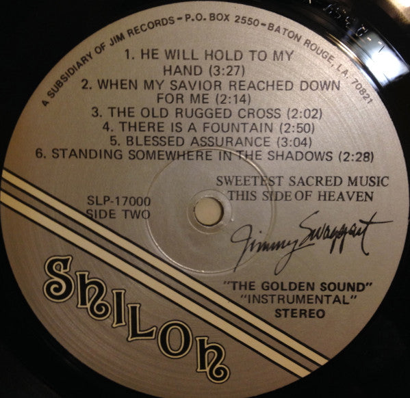 Jimmy Swaggart : Jimmy Swaggart Presents The Sweetest Sacred Music This Side Of Heaven  (LP, Album)