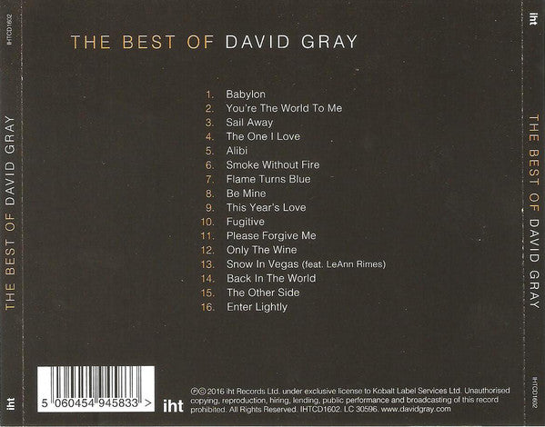 David Gray : The Best Of David Gray (CD, Album, Comp)