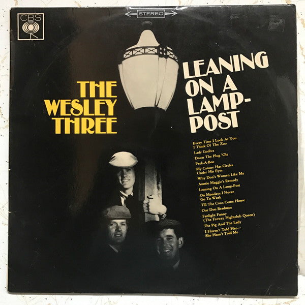 The Wesley Three : Leaning On A Lamp-Post (LP, Album)
