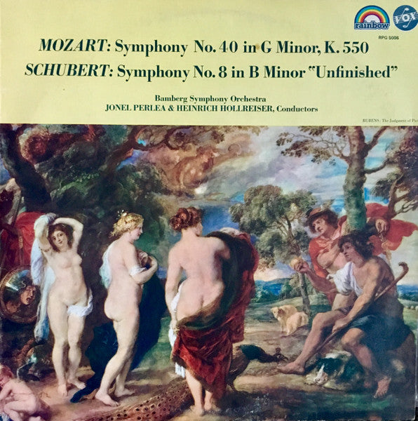 Wolfgang Amadeus Mozart, Franz Schubert, Jonel Perlea And  Heinrich Hollreiser Conducting  Bamberger Symphoniker : Symphony No. 40 In G Minor, K.550 / Symphony No. 8 In B Minor "Unfinished" (LP)