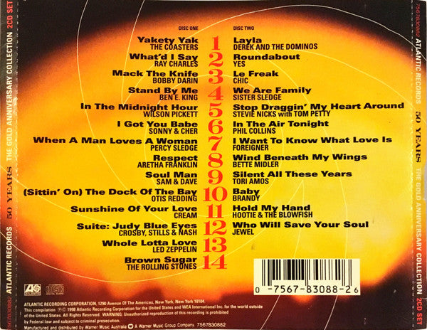 Various : Atlantic Records 50 Years The Gold Anniversary Collection (2xHDCD, Comp)