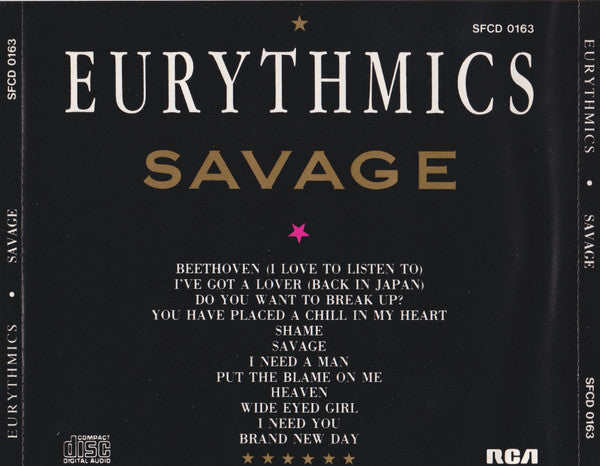 Eurythmics : Savage (CD, Album)
