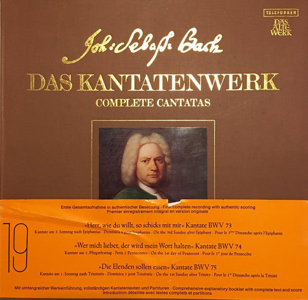 Johann Sebastian Bach : Das Kantatenwerk (Complete Cantatas) BWV 73-75 – Vol. 19 (2xLP + Box)
