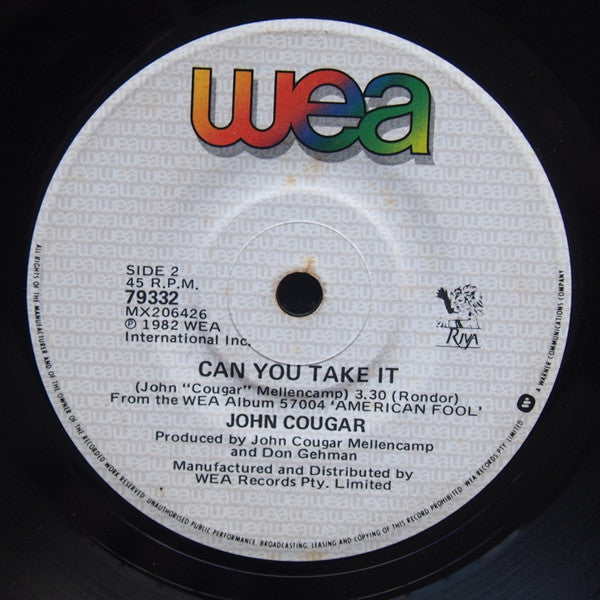 John Cougar* : Jack & Diane (7", Single)