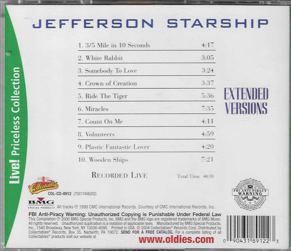 Jefferson Starship : Extended Versions (CD, Comp)