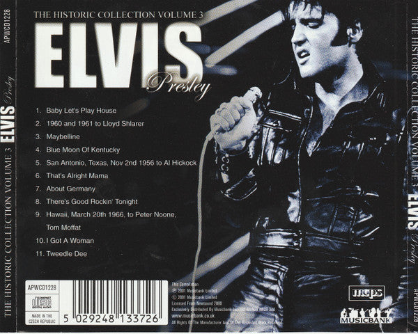 Elvis Presley : The Historic Collection Volume 3 (CD, Comp)