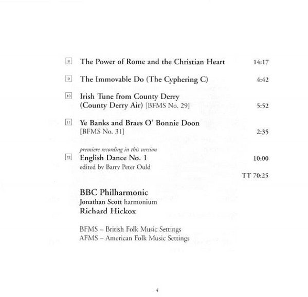 Grainger* - BBC Philharmonic, Richard Hickox : Orchestral Works 3 (CD, Comp)