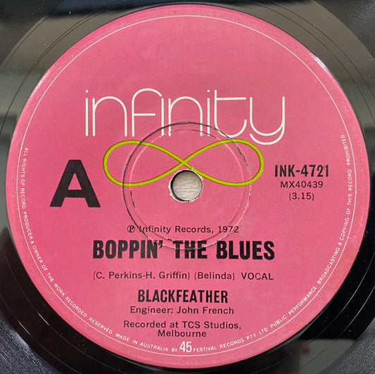 Blackfeather : Boppin' The Blues (7", Single)