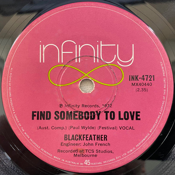 Blackfeather : Boppin' The Blues (7", Single)