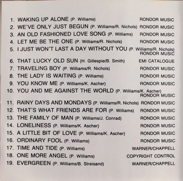 Paul Williams (2) : Paul Williams (CD, Comp)