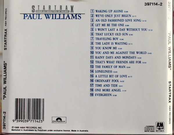 Paul Williams (2) : Paul Williams (CD, Comp)