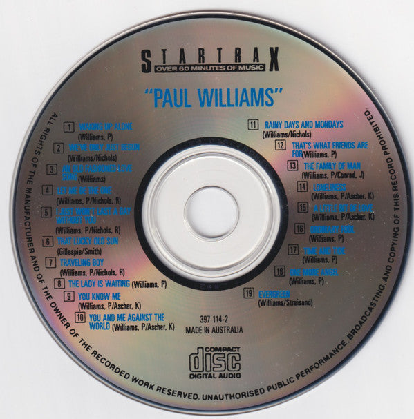 Paul Williams (2) : Paul Williams (CD, Comp)