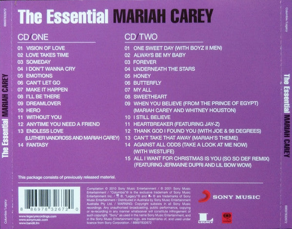 Mariah Carey : The Essential Mariah Carey (2xCD, Comp)