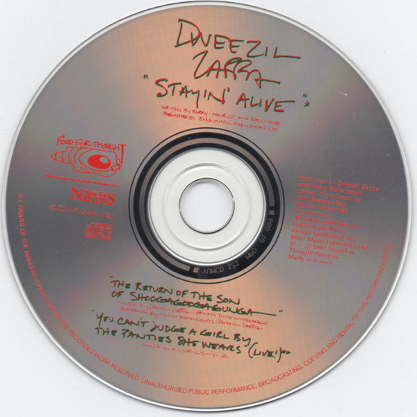 Dweezil Zappa : Stayin' Alive (CD, Single)