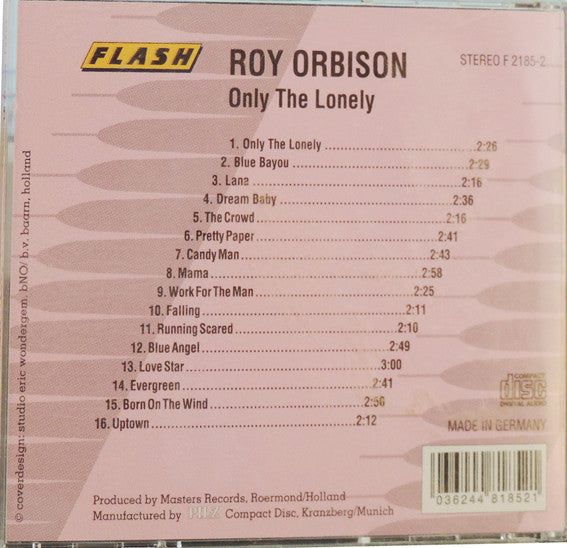 Roy Orbison : Only The Lonely (CD, Comp)