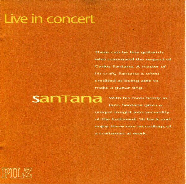Santana : Live In Concert (CD, Comp)