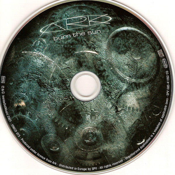 ARK (7) : Burn The Sun (CD, Album)