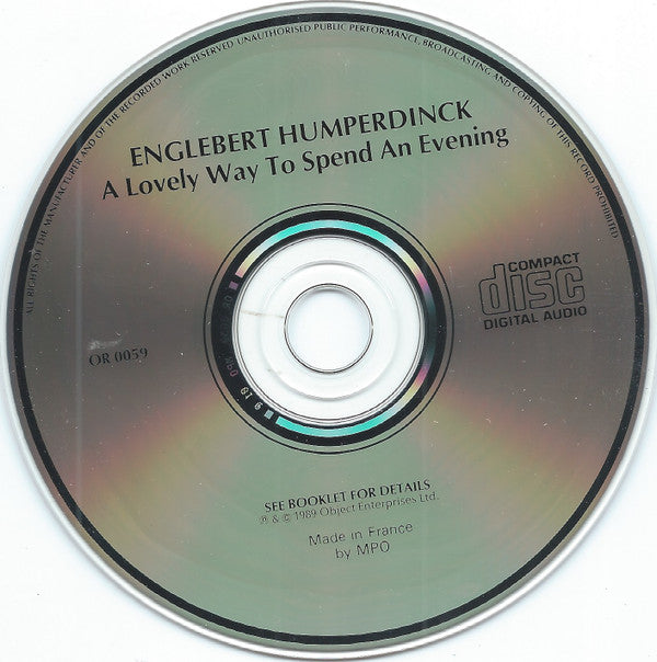 Engelbert Humperdinck : A Lovely Way To Spend An Evening (CD, Comp)