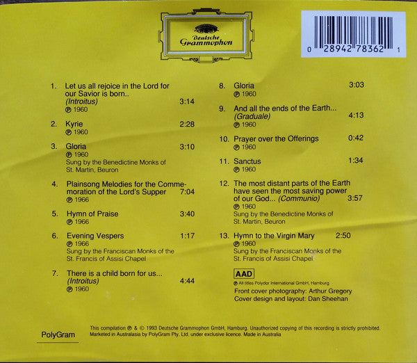 Various : Gregorian Chants (CD, Comp)