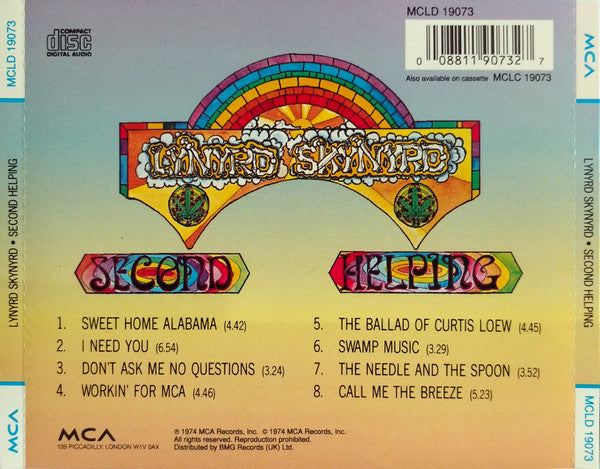 Lynyrd Skynyrd : Second Helping (CD, Album, RE)