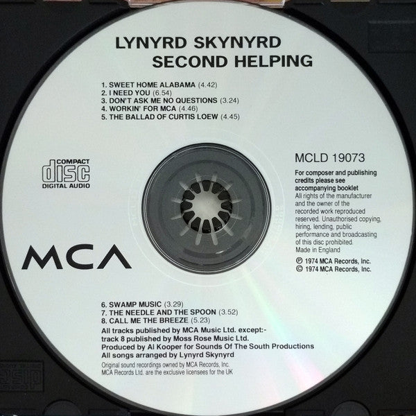 Lynyrd Skynyrd : Second Helping (CD, Album, RE)