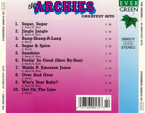 The Archies : Greatest Hits (CD, Comp)