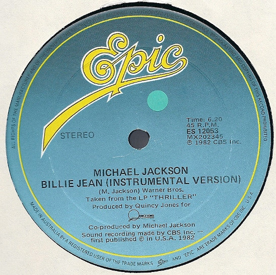 Michael Jackson : Billie Jean (12")