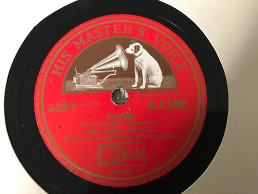 Jussi Björling : Because / Jeannie With The Light Brown Hair (Shellac, 10")