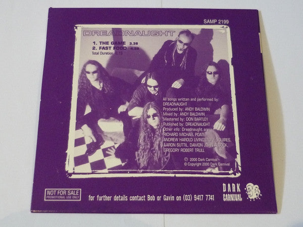 Dreadnaught : The Game / Fast Food - Radio Sampler 2000 (CD, Promo)
