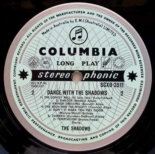 The Shadows : Dance With The Shadows (LP, Album)