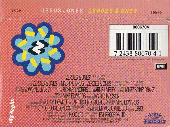 Jesus Jones : Zeroes & Ones (Cass, Single)