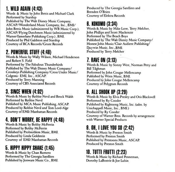 Various : Cocktail - Original Motion Picture Soundtrack (CD, Comp, RP)