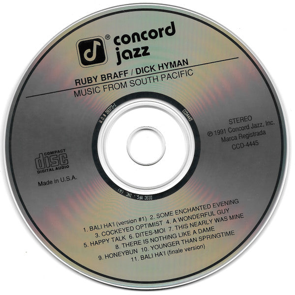 Ruby Braff, Dick Hyman : Music From South Pacific (CD, Album)