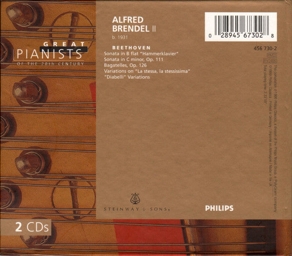 Alfred Brendel, Ludwig van Beethoven : Alfred Brendel II (2xCD, Comp)