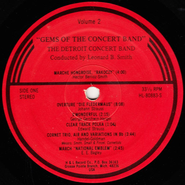 The Detroit Concert Band, Leonard B. Smith : Gems Of The Concert Band Volume 2 (LP, Album)
