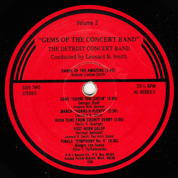 The Detroit Concert Band, Leonard B. Smith : Gems Of The Concert Band Volume 2 (LP, Album)