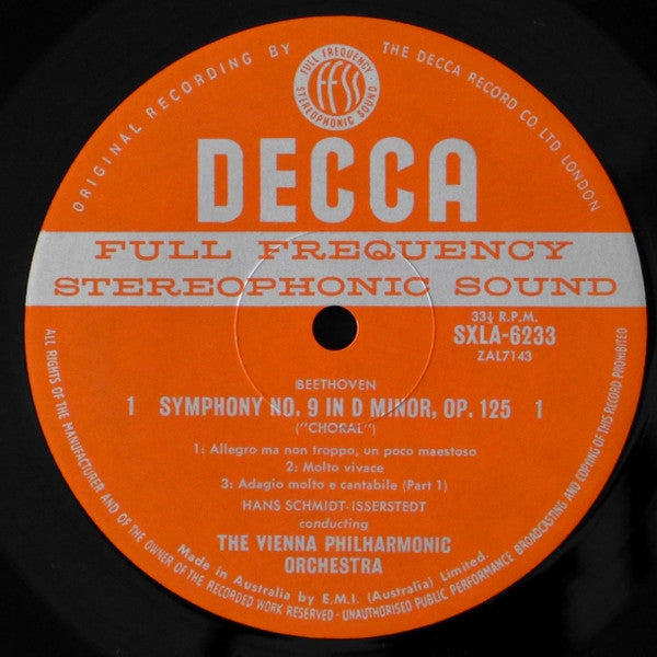 Beethoven*, Joan Sutherland, Marilyn Horne, James King (3), Martti Talvela, Vienna State Opera Chorus*, Hans Schmidt-Isserstedt, Vienna Philharmonic Orchestra* : Symphony No 9 'Choral' (LP)
